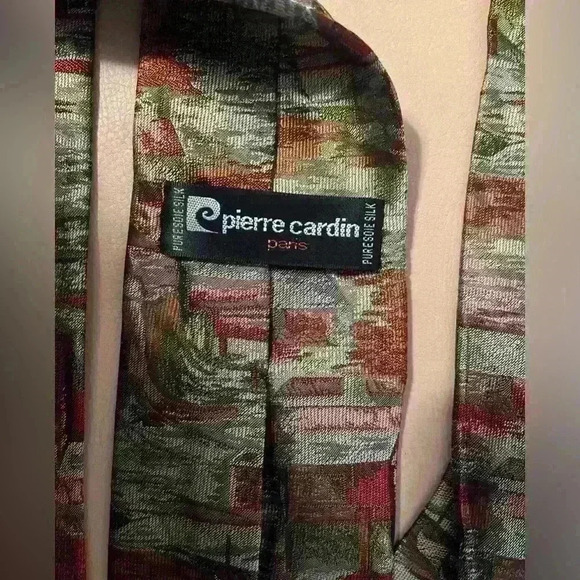 Pierre Cardin‎ Paris Pure Soie Silk Mens Tie - Picture 7 of 9